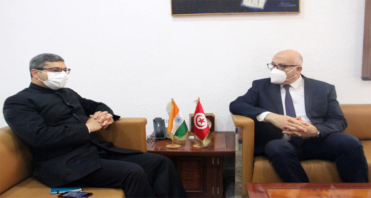سفير الهند في تونس وفوزي المهدي