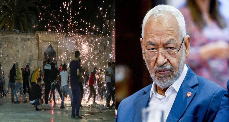 راشد الغنوشي يندد بالإعتداء على الفلسطينيين