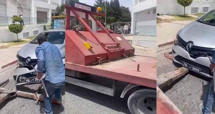 شنقال يحطم سيارة في المنار