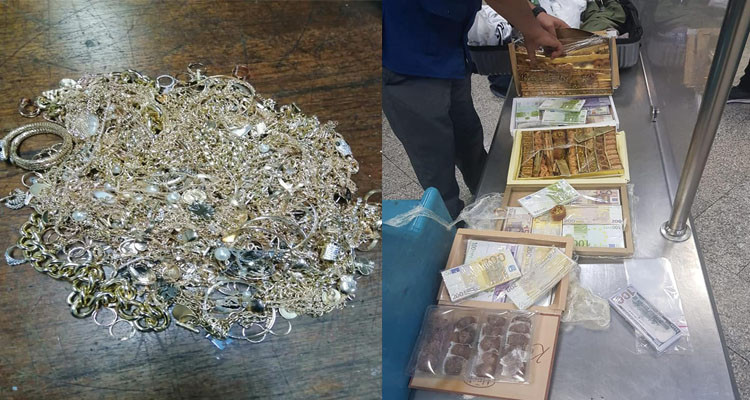 حجز 3 كلغ من الحلي بمطار قرطاج