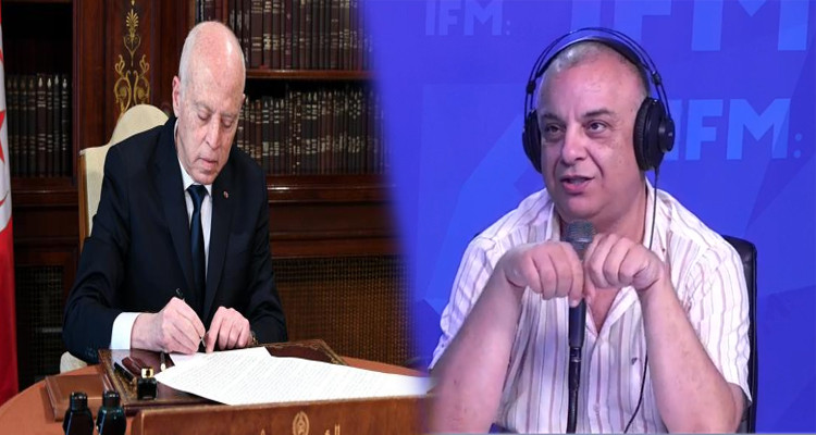 حاتم بلحاج  وقيس سعيد