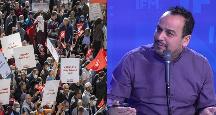 Mourad Zeghidi : les politiciens aperçues à la manifestation sont dépassés