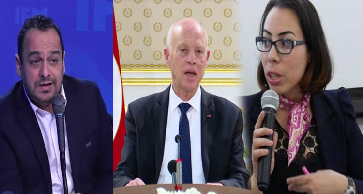 مراد الزغيدي وقيس سعيد ونادية عكاشة