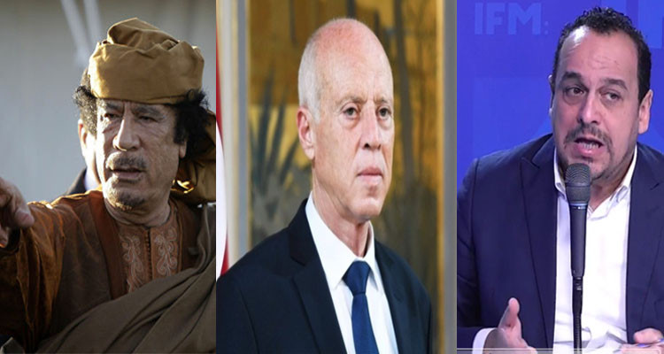 مراد الزغيدي وقيس سعيد والقذافي