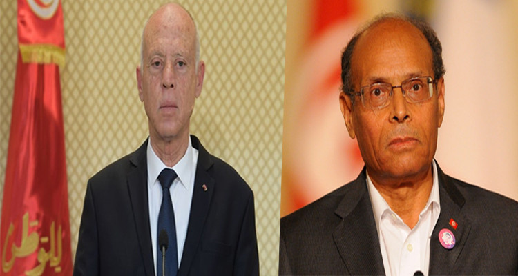 المنصف المرزوقي وقيس سعيد