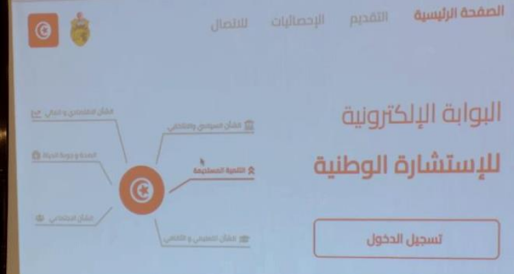 الإستشارة الشعبية عبر المنصة الإلكترونية