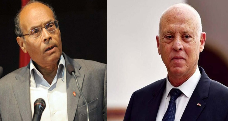 المنصف المرزوقي وقيس سعيد