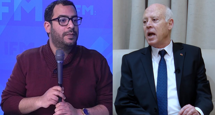 خالد العبيدي وقيس سعيد
