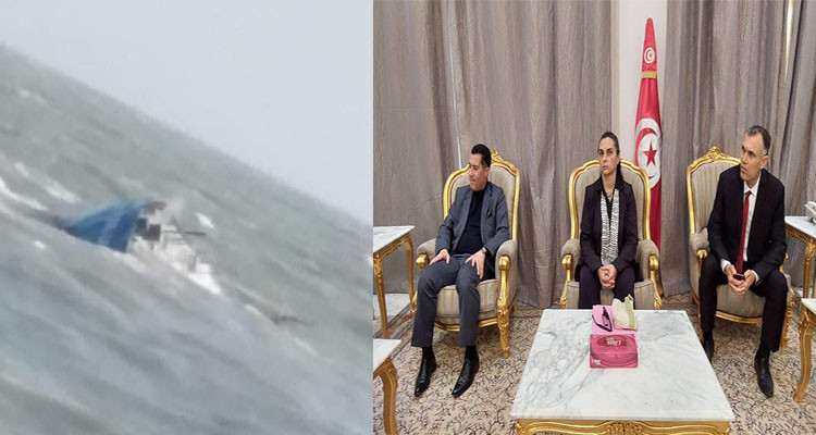 غرق الباخرة في قابس