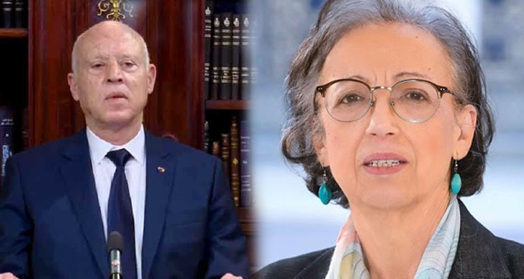 رشيددة النيفر وقيس سعيد