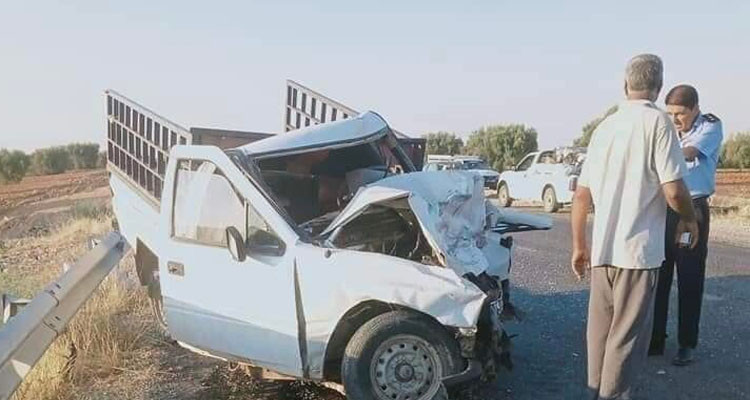 مرور بالطريق المحلية 887 الرابطة بين الرقاب والمزونة من ولاية سيدي بوزيد