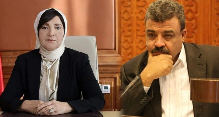 بدر الدين القمودي ووزيرة العدل