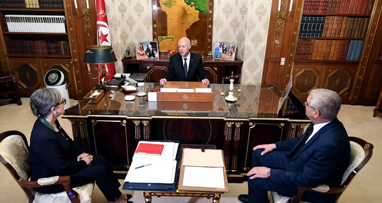 خلال استقباله مساء أمس الجمعة 28 أكتوبر 2022 بقصر قرطاج فتحي السلاوتي وزير الترب