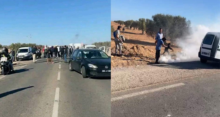 الأمن يستعمل الغاز المسيل للدموع لمنع مسيرة أهالي جرجيس في اتجاه جربة