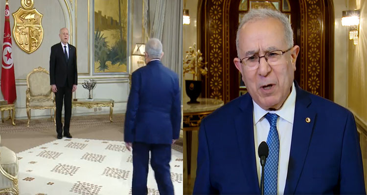 وزير خارجية الجزائر يفصح عن فحوى رسالة تبون إلى سعيد