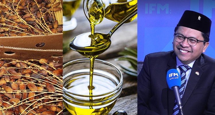 السفير الاندونيسي يتعهد بترفيع واردات بلاده من التمور وزيت الزيتون
