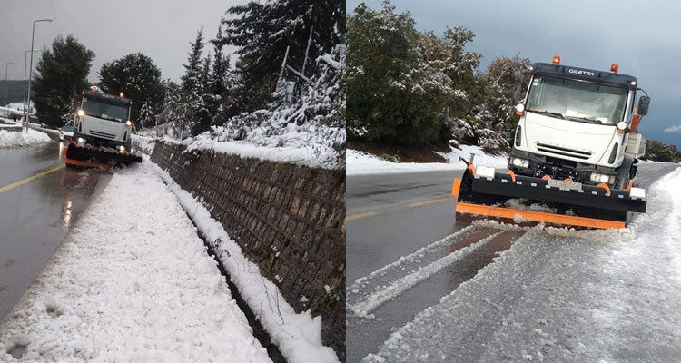 تساقط الثلوج في جندوبة: وزارة التجهيز تدعو مستعملي الطريق لملازمة الحذر