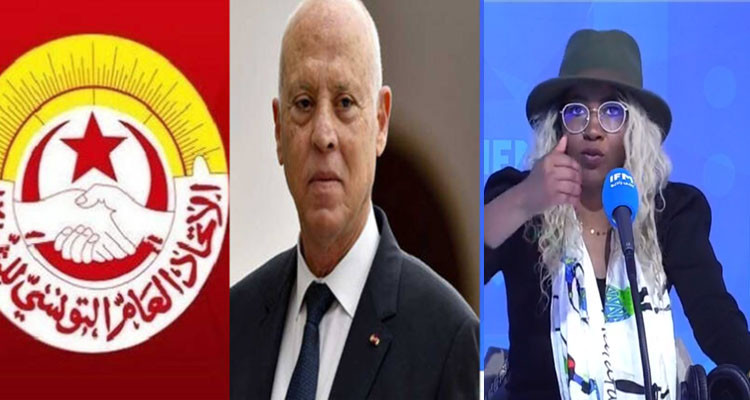 غفران بينوس: قيس سعيد أضعف اتحاد الشغل