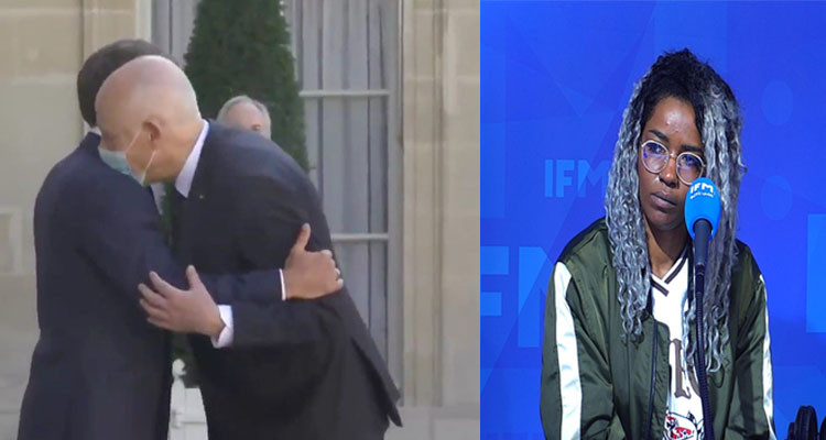 غفران بينوس: سيدي الرئيس ويني السيادة الوطنية وقت بست كتف ماكرون