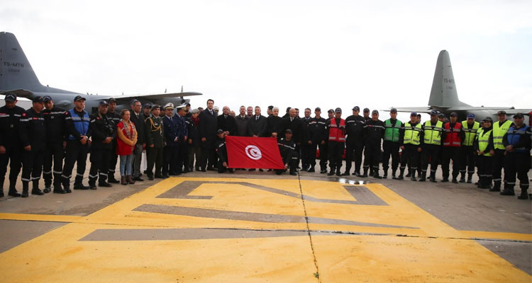 تونس ترسل مساعدات إنسانية عاجلة إلى الشعبين السوري والتركي