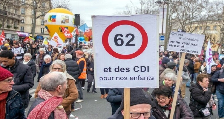 أعمال عنف واعتقال عشرات المتظاهرين ضد قانون التقاعد في فرنسا