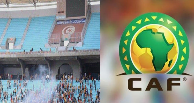 الكاف يبدي موقفه من أحداث العنف التي رافقت مباراة الترجي وشبيبة القبائل الجزائرية