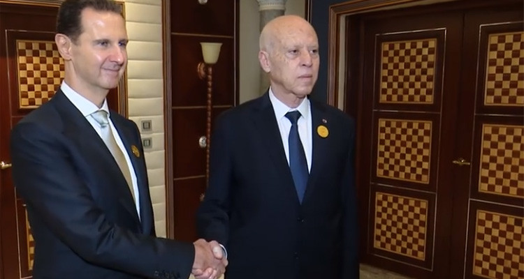 بشار الأسد: بعد لقائي مع قيس سعيد تأكدت من أن موقف تونس من سوريا لم يتغير