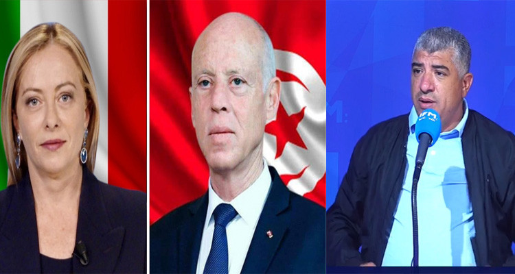 نجيب الدزيري: اليوم رئيسة وزراء إيطاليا تقوم بدور وزير خارجية تونس