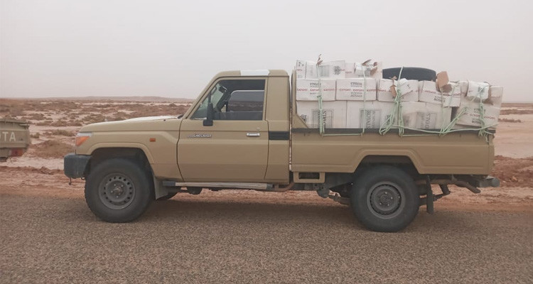 حجز 20 ألف علبة سجائر مهربة برمادة