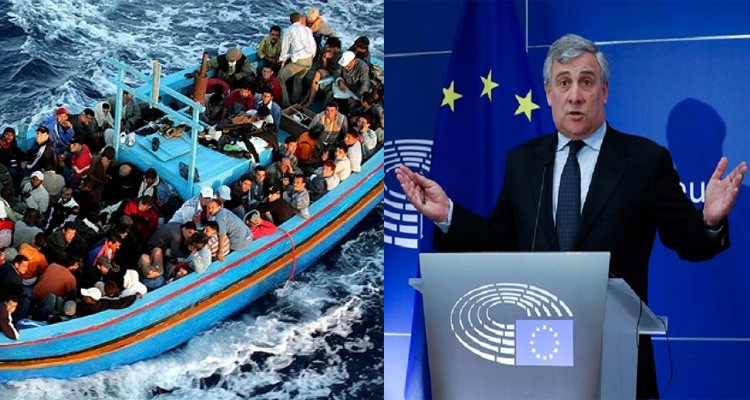 أنطونيو تاياني: عدد الوافدين من تونس وليبيا يتناقص