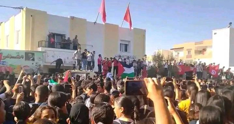 سليانة: مسيرات حاشدة احتجاجا على مجزرة مستشفى المعمداني في غزة