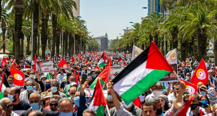 اللجنة الوطنية لدعم المقاومة في فل/س/طـ،ي/ن تدعو إلى مسيرة وطنية
