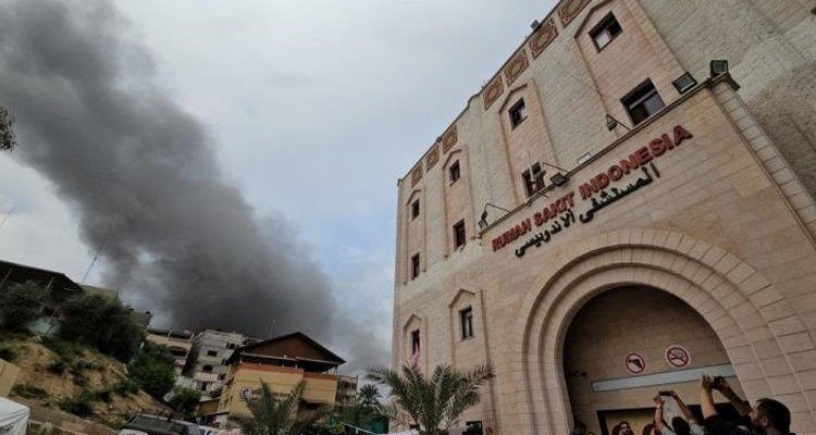 عشرات الشّهداء والجرحى في قصف للمستشفى الإندونيسي ب/غ/ز،ـة