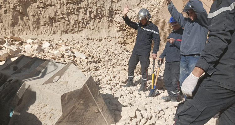القيروان: وفاة 3 عمال وإصابة 2 آخرين  إثر سقوط جزء من سور المدينة العتيقة