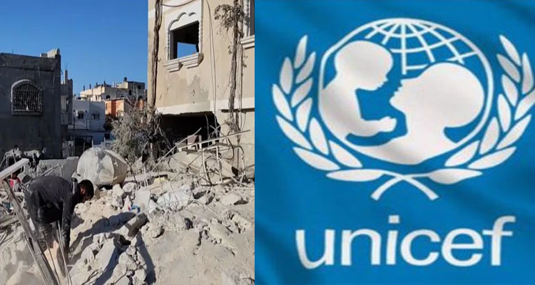 اليونيسف تحذّر من مصير الأطفال جنوب غ/ز/ة مع اشتداد الق،ـص/ف