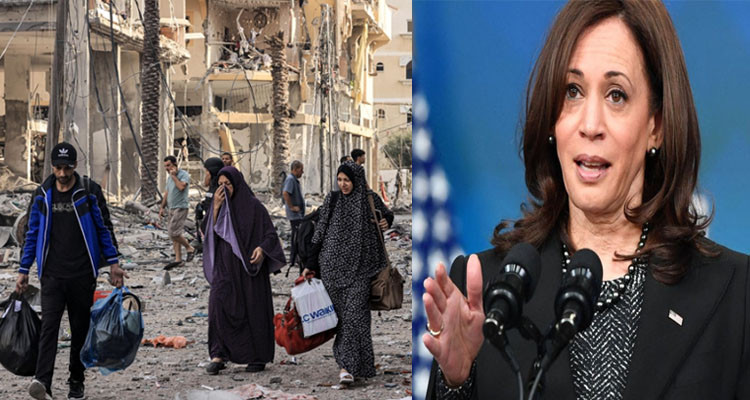 نائبة الرئيس الأمريكي: أمريكا لن تسمح بالترحيل القسري للـ،فل/س/طي/نيي/ن من غ/ز/ة أو الض/ف،ـة ال/غ/ر/بي/،ة