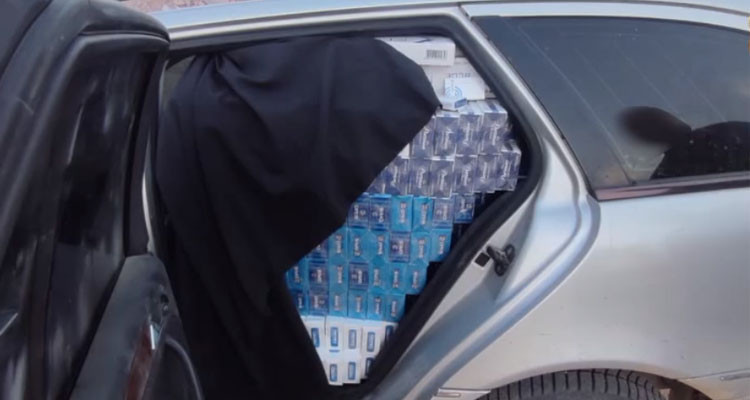 الديوانة تحتجز سجائر مهربة بقيمة 150 ألف دينار