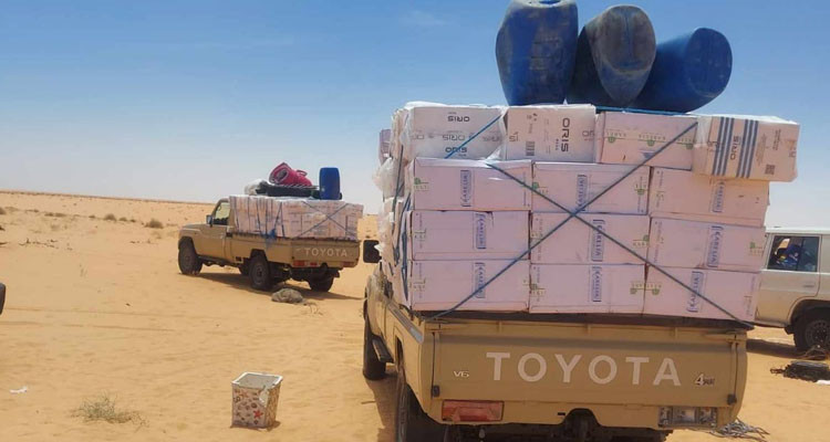 تطاوين: إحباط محاولة تهريب كمية من السجائر المهربة تفوق قيمة ال1.2 مليون دينار