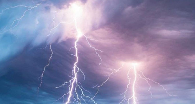 خلايا رعدية مصحوبة بأمطار في هذه الجهات