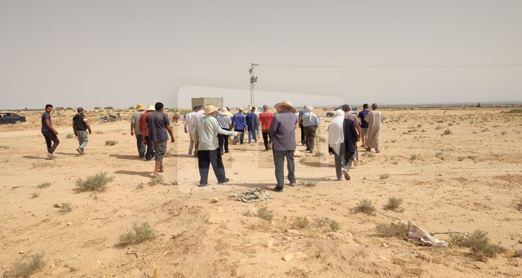 قفصة: فلاحو منطقة الناظور يحتجون للمطالبة بتشغيل 4 آبار معطلة