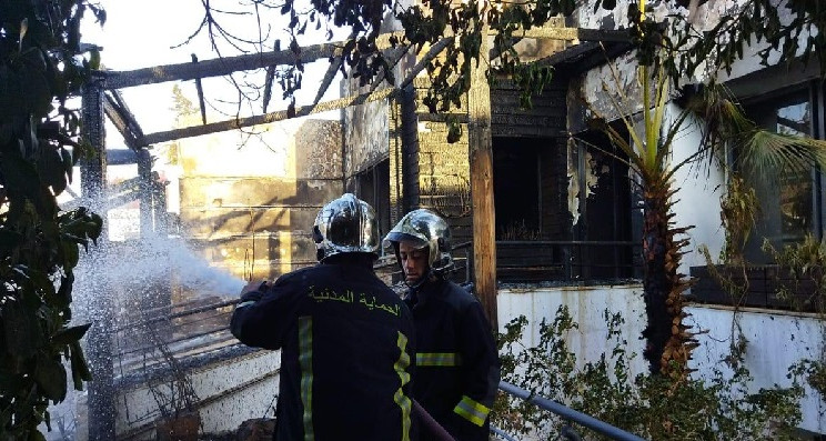 إخماد حريق اندلع بمطعم سياحي بالبحيرة 1