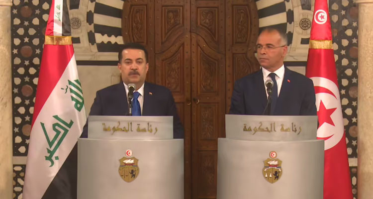 تنفيذ مخرجات اللجنة التونسية العراقية المشتركة أهم محاور لقاء رئيس الحكومة بنظيره العراقي