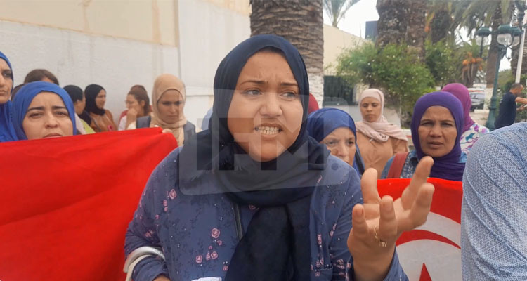 أصحاب الشهائد العليا المعطلين عن العمل في جندوبة يحتجون