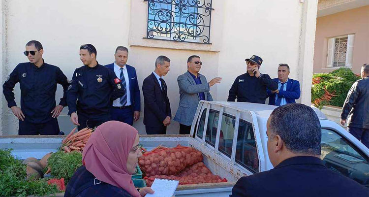 بنزرت: حجز طن من البطاطا وإزالة 96 موضع انتصاب بمعتمدية راس الجبل