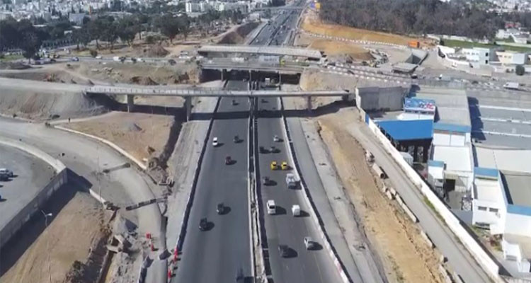 تقدم أشغال توسعة المدخل الجنوبي لتونس العاصمة