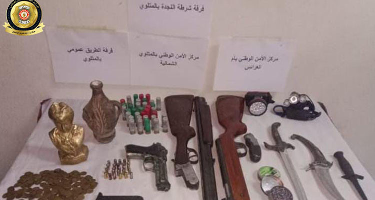 المتلوي: تفكيك وفاق إجرامي قصد البحث عن الكنوز الدفينة والآثار