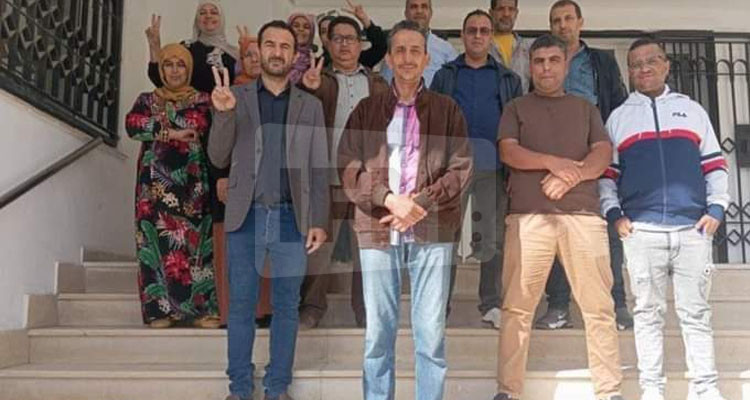 عمال وإطارات شركة البيئة والغراسات والبستنة بتطاوين يحتجون