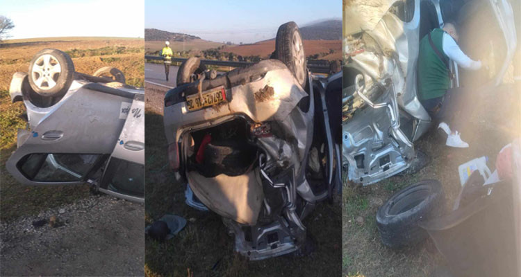 أربعة إصابات في حادثي مرور بباجة اليوم