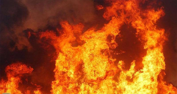 حريق بحافلة مزدوجة للنقل المدرسي بجربة حومة السوق