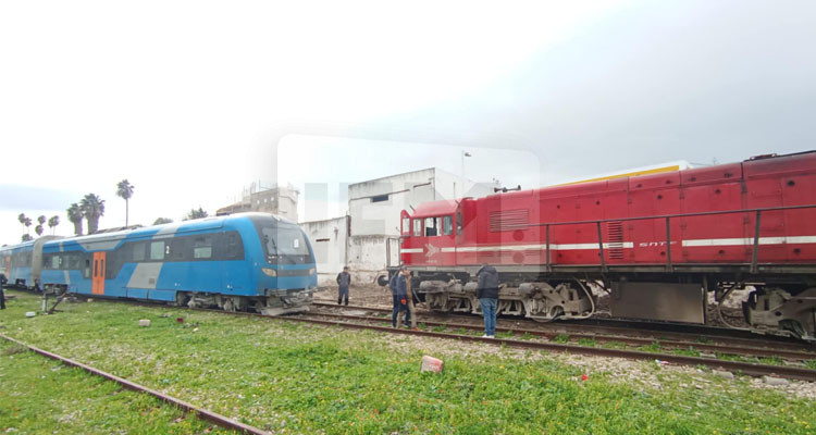 تعطل عدد من القطارات بسبب خروج قطار عن السكة بباجة